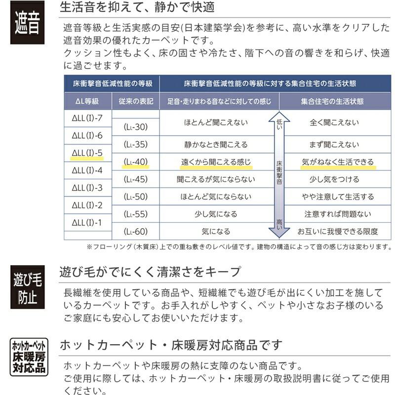 キッチンマット 幅50cm 長さ120〜360cm(アスディパー/DIP) ロングカーペット 防汚 防炎 防ダニ 抗菌 はっ水 はつ油 制電 遊び毛防止 日本製 無地