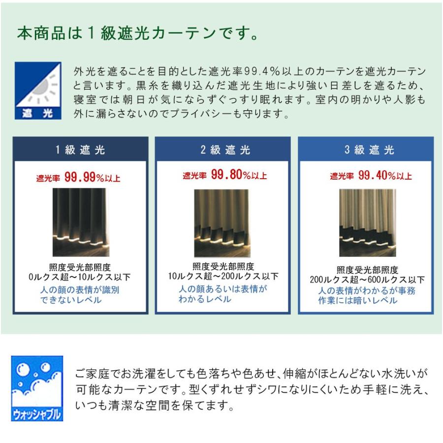 防音 遮熱 完全遮光 4層コーティング カーテン デューク 無地 幅100cm