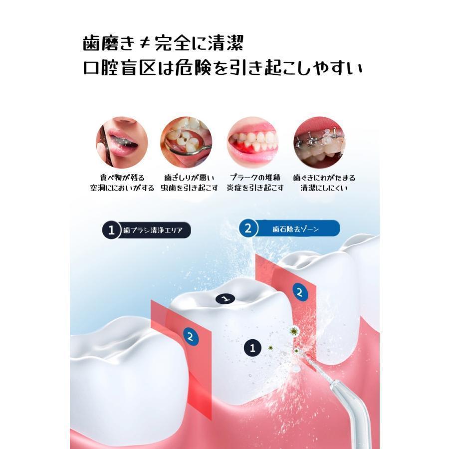 2024年最新版口腔洗浄器 口腔洗浄機 5つモード IPX7防水 携帯型 口腔