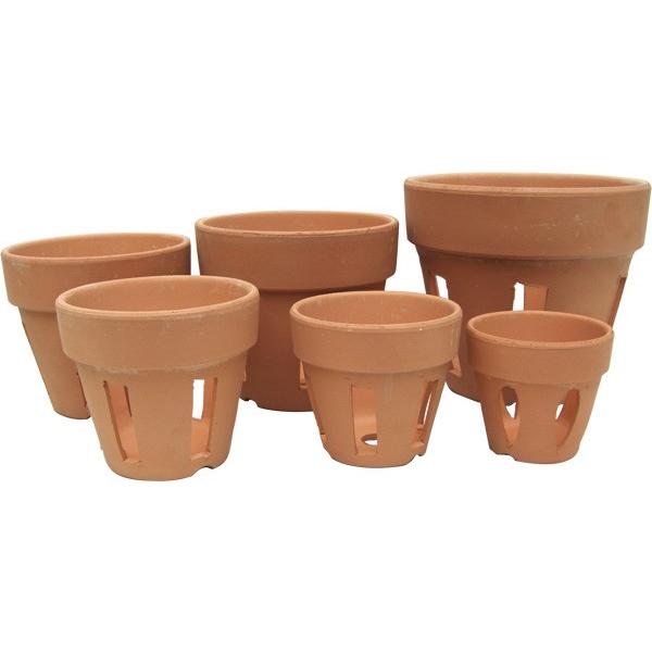 胴抜き素焼き鉢 窓鉢 5号鉢育てるための素焼鉢 テラコッタ 洋ラン用 61 Donuki 0050 渋谷園芸 植木鉢屋 通販 Yahoo ショッピング