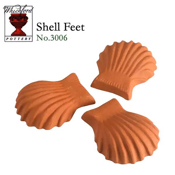 ウィッチフォード テラコッタ ガーデンツール 《シェルフィート（大）》3個セット 英国（イギリス）製 Whichford SHELL FEET ...