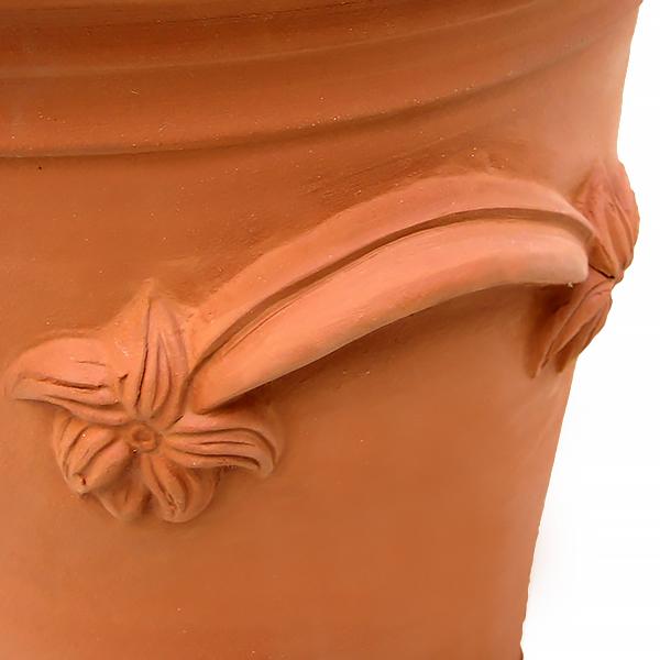 ウィッチフォード　テラコッタ　植木鉢　リリーポット・ユリとリボン ウィッチフォード テラコッタ 植木鉢 リリーポット・ユリと