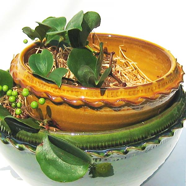 ウィッチフォード 植木鉢・塗り鉢 ローズボウル 6号鉢相当 イギリス製