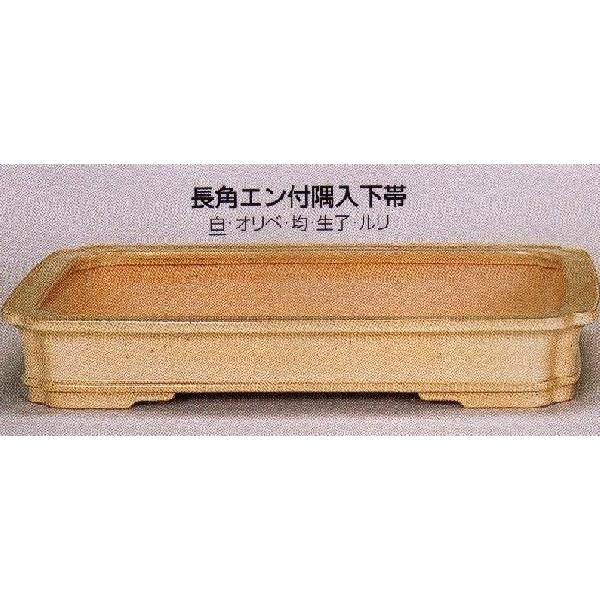 植木鉢 国産の陶器鉢 植木鉢 盆栽鉢 睡蓮鉢 ラン鉢 園芸用土 鹿沼土 赤玉土から ガーデニングのプランター仕立鉢山野草鉢まで園芸資材を販売する専門店です 042y36 植木鉢 鉢 プランター 陶器 常滑焼 誠山 長角エン付隅入下帯盆栽鉢 26号 白 042y36 誠山