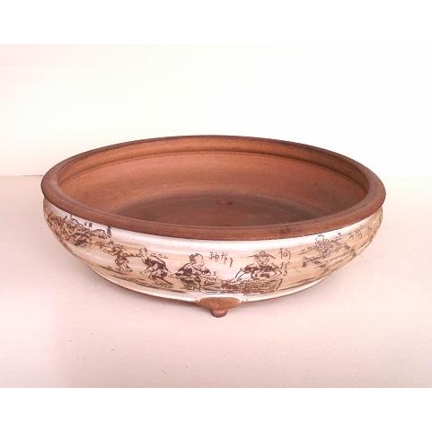 陶翠　盆栽鉢 陶翠 盆栽鉢 丸鉢 落款 現品 新品 : はニわ株式会社 Yahoo