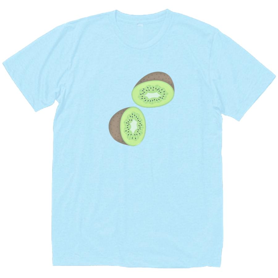 新品未使用 カワタニシャツ 河谷シャツ キウイ シャツ フルーツ キウイフルーツ おもしろデザイン Tシャツ ライトブルー : うえきたや