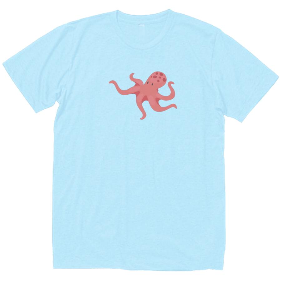 おもしろデザイン タコ Tシャツ ライトブルー : うえきたや - 通販