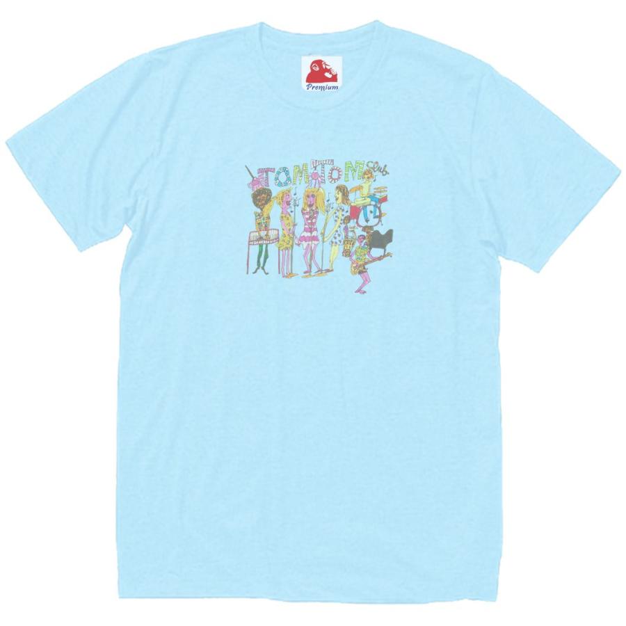 Tom Tom Club トム・トム・クラブ 音楽Tシャツ ロックTシャツ バンドTシャツ ライトブルー aong403うえきたや
