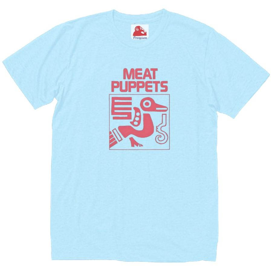 Meat Puppets ミートパペッツターコイズブルー　ロックバンドTシャツS Meat Puppets ミートパペッツターコイズブルー ロックバンドT
