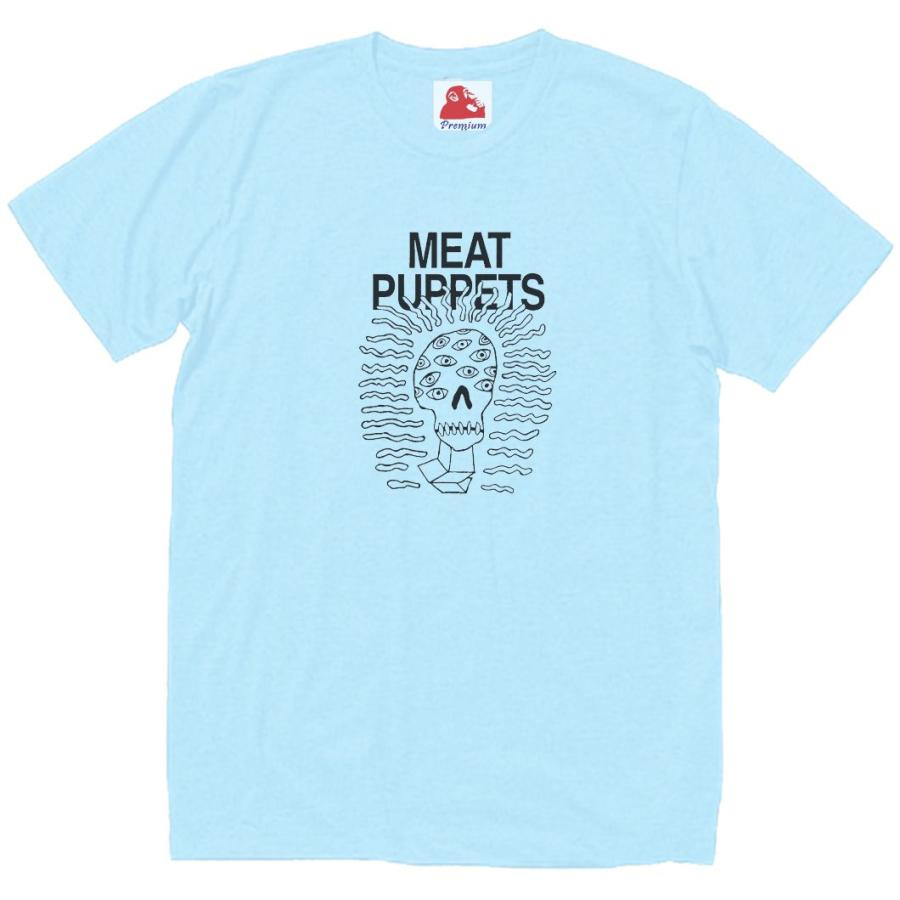 Meat Puppets ミートパペッツターコイズブルー　ロックバンドTシャツS Meat Puppets ミートパペッツターコイズブルー ロックバンドT