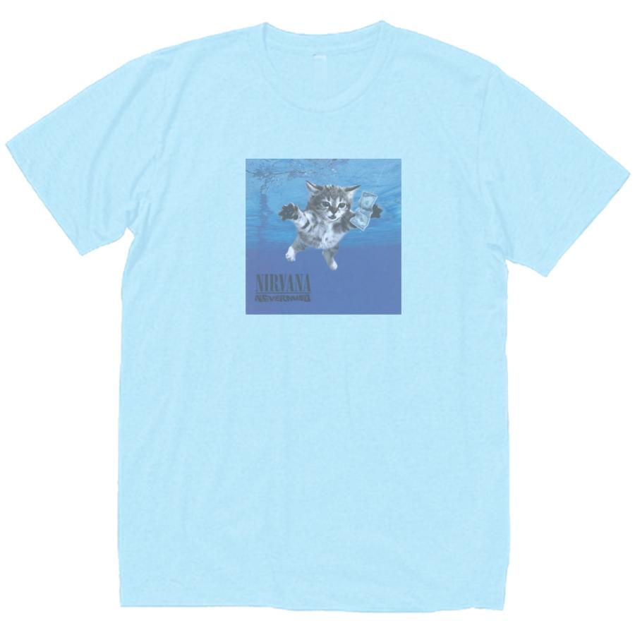 ネコニルヴァーナ nirvana cat 音楽Tシャツ ロックTシャツ バンドT