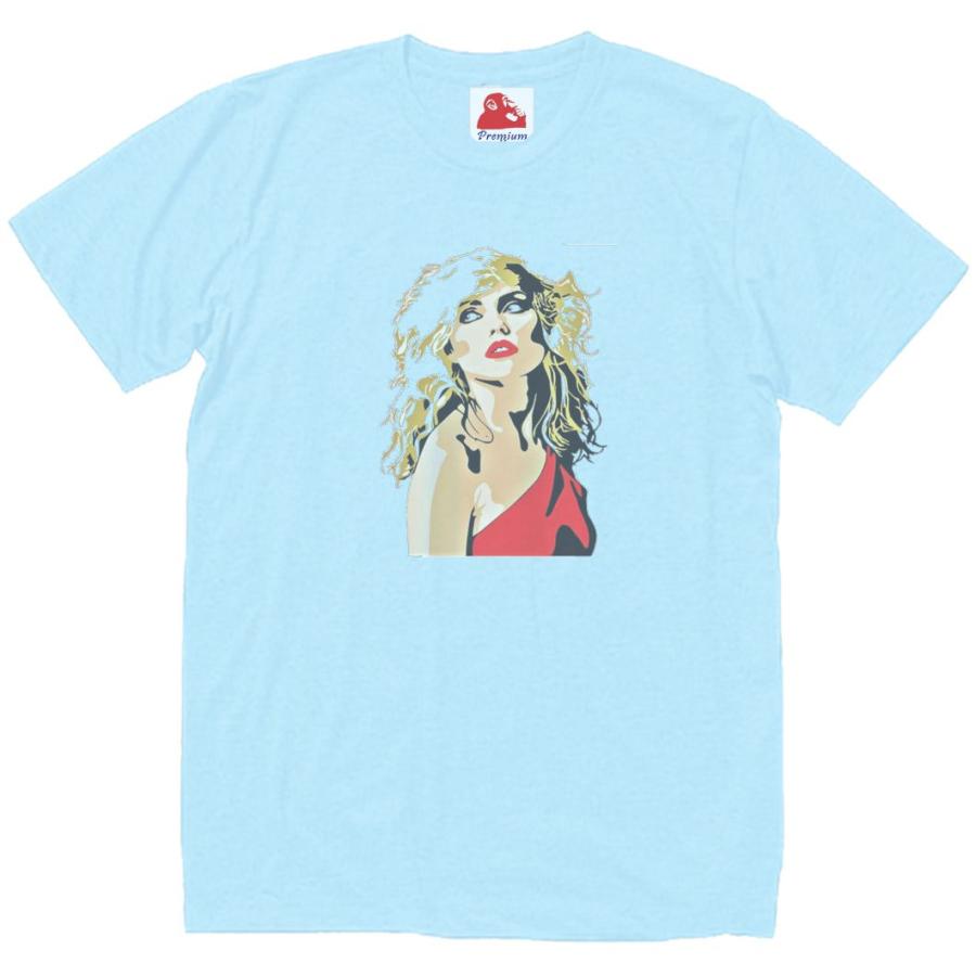 デボラ ハリー 音楽Tシャツ ロックTシャツ バンドTシャツ ライトブルー