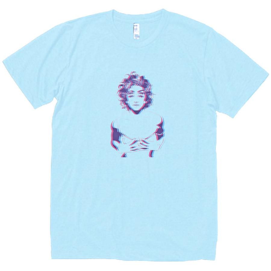 マドンナ 音楽Tシャツ ロックTシャツ バンドTシャツ ライトブルー