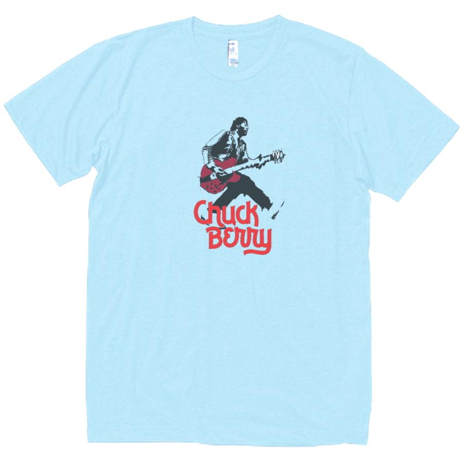 チャック ベリー Chuck Berry 音楽 ロック シネマ Tシャツ ライトブルー A Roc933 うえきたや 通販 Yahoo ショッピング