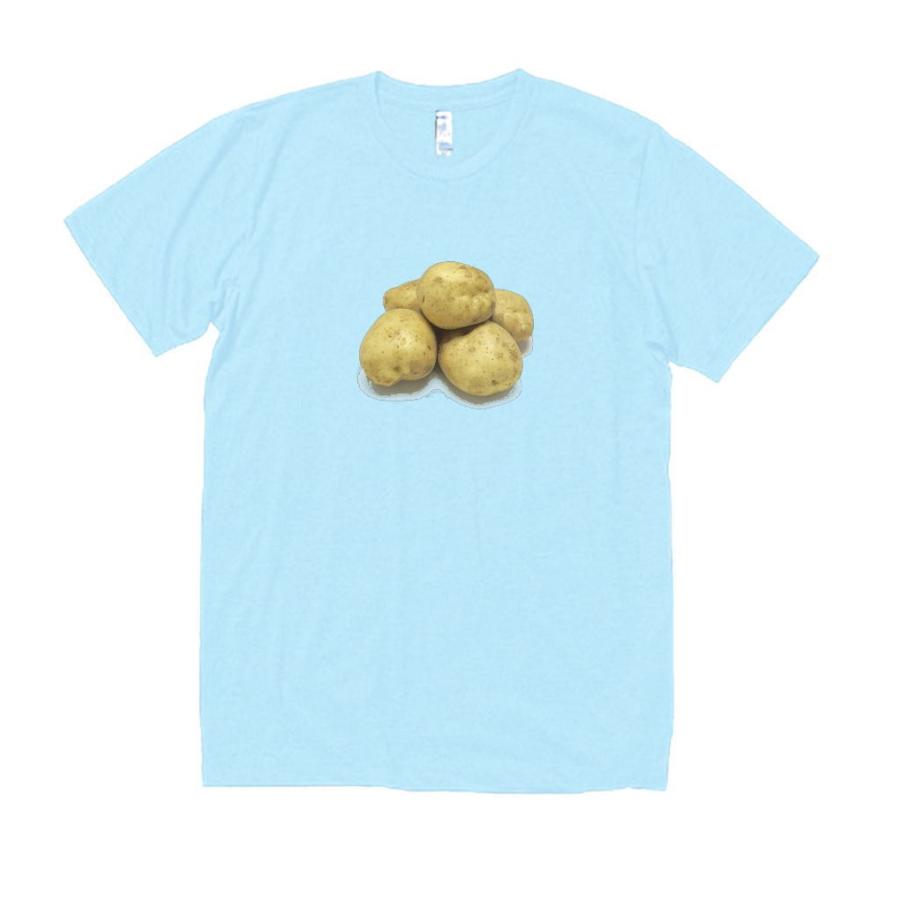 じゃがいも ジャガイモ 食べ物 飲み物 野菜 Tシャツ 水色 A Tbe238 うえきたや 通販 Yahoo ショッピング