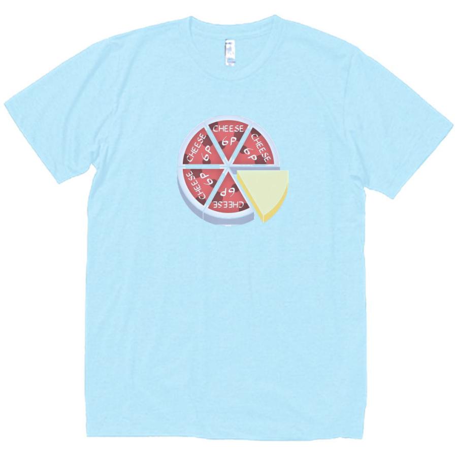 6Pチーズ 食べ物・飲み物・野菜 Tシャツ ライトブルー : うえきたや
