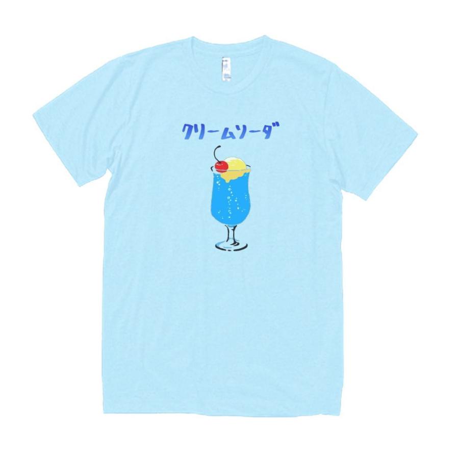 クリームソーダ　シャツ　週末限定値下げ クリームソーダプリントTシャツ クリームソーダ Tシャツ ウェア 喫茶