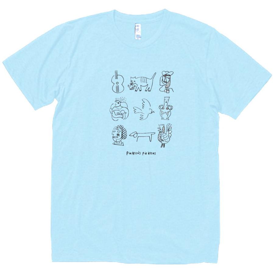 ピカソ デザイン・アート Tシャツ ライトブルー : うえきたや - 通販
