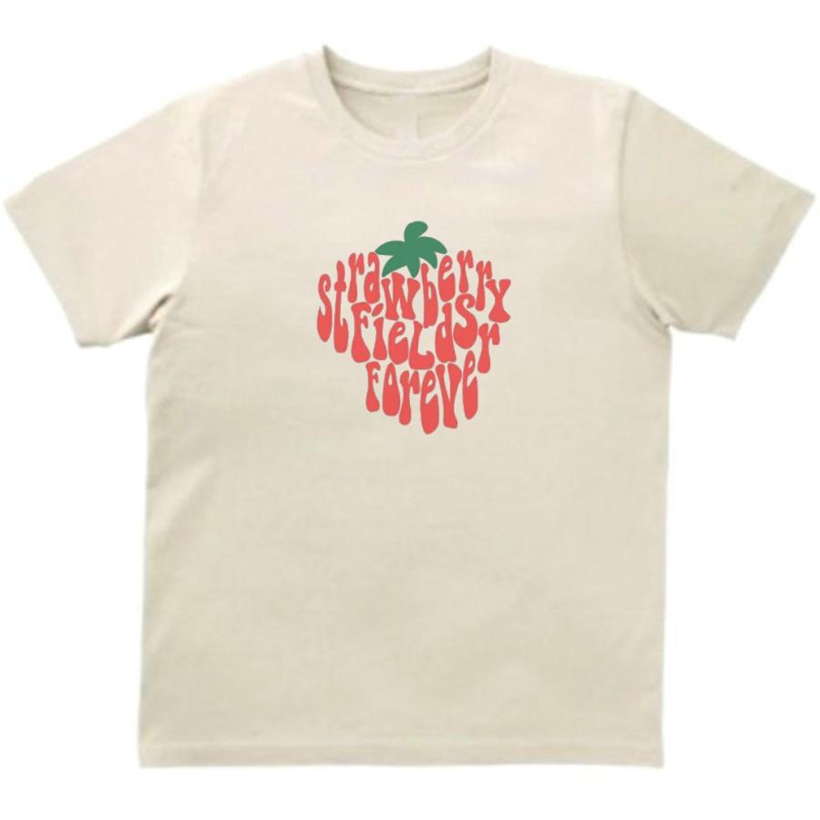 ストロベリー フィールズ フォーエバー Strawberry Fields Forever 音楽Tシャツ ロックTシャツ バンドTシャツ  ライトベージュ :d-roc1217:うえきたや 通販 