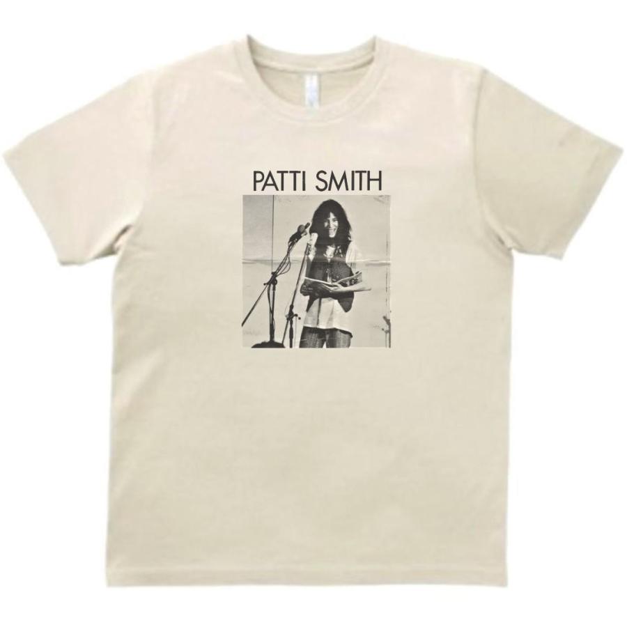 PATTI SMITH 音楽Tシャツ ロックTシャツ バンドTシャツ ライトベージュ