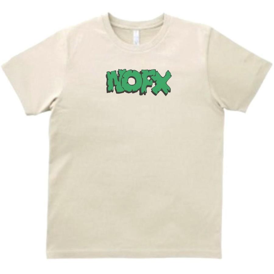 NOFX　音楽Tシャツ ロックTシャツ バンドTシャツ ライトベージュ｜uekitaya