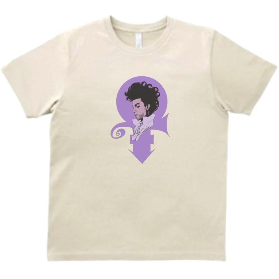 プリンス 音楽Tシャツ ロックTシャツ バンドTシャツ ライトベージュ