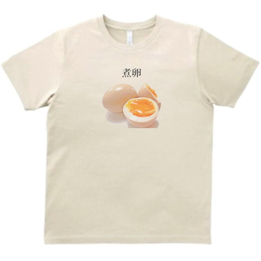 食べ物・飲み物 煮卵 Tシャツ ライトベージュ : うえきたや - 通販 