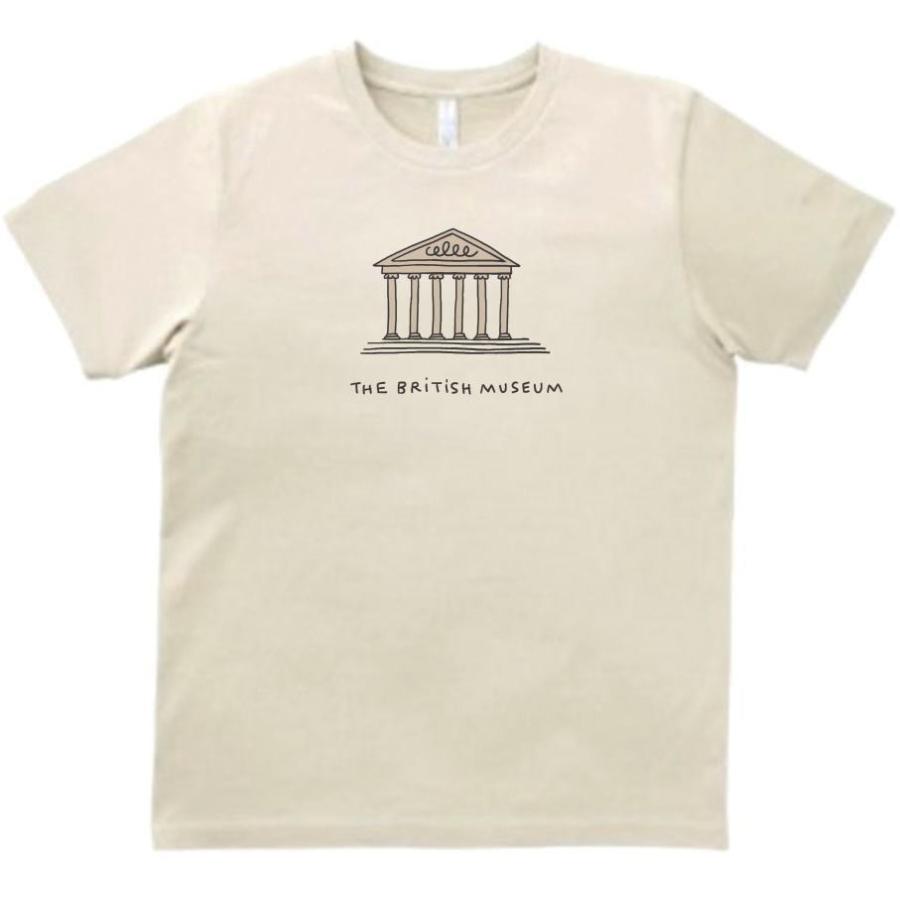 大英博物館 デザイン・アート Tシャツ ライトベージュ : うえきたや 