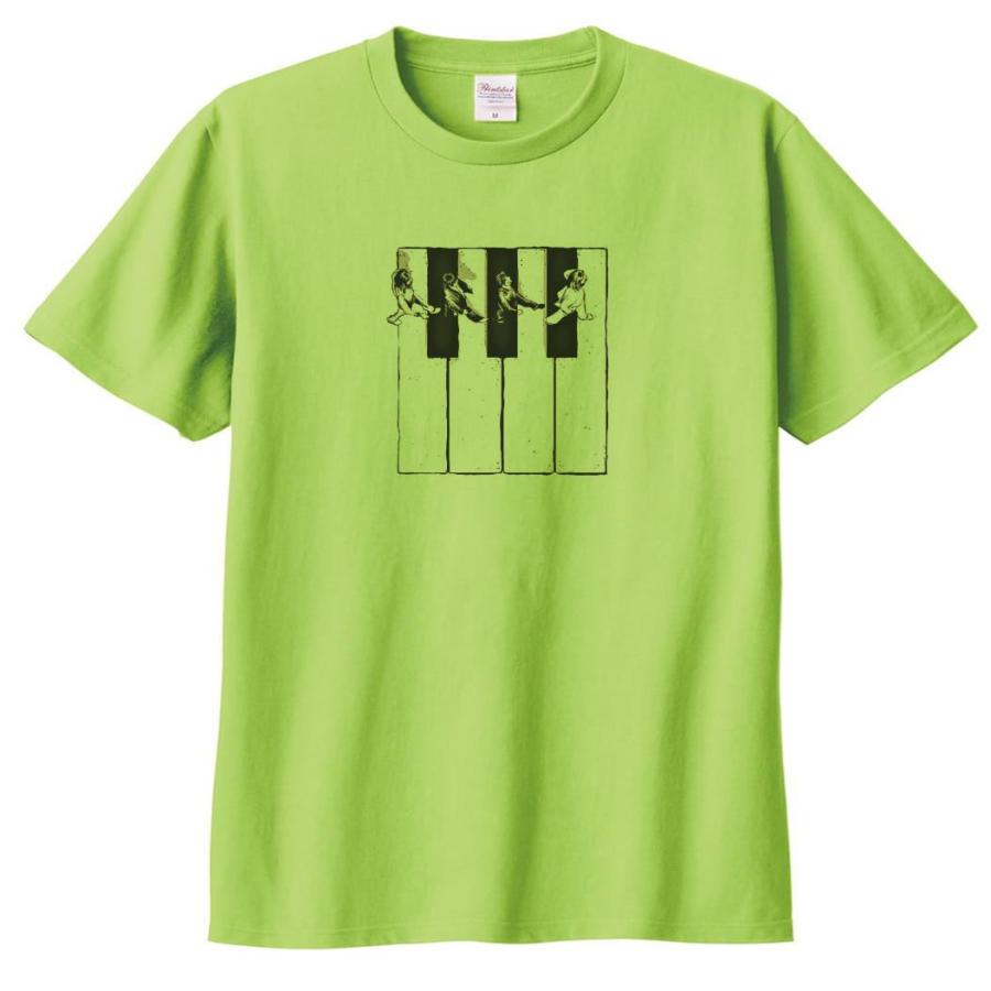 ビートルズ アビーロードピアノ 音楽Tシャツ ロックTシャツ バンドT