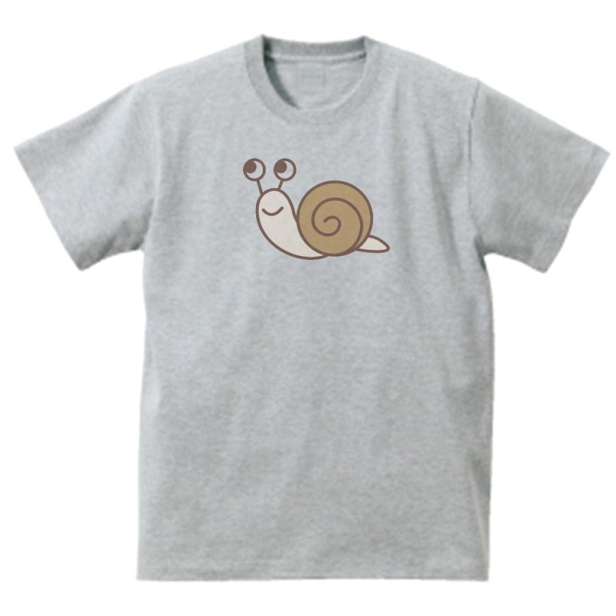 カタツムリ おもしろデザイン Tシャツ グレー : うえきたや - 通販 