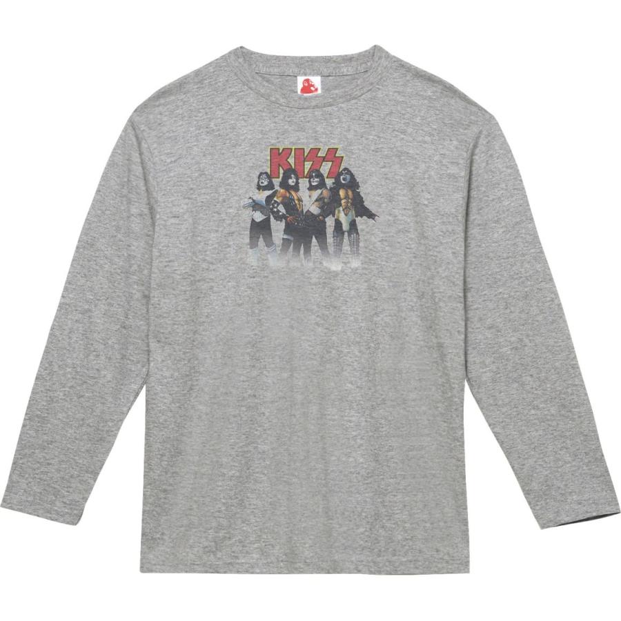 KISS 音楽Tシャツ ロックTシャツ バンドTシャツ 長袖Tシャツ ロング 