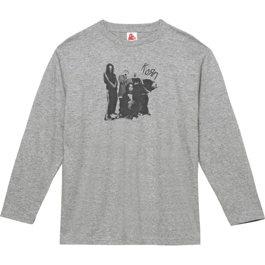 KORN 音楽Tシャツ ロックTシャツ バンドTシャツ 長袖Tシャツ ロング