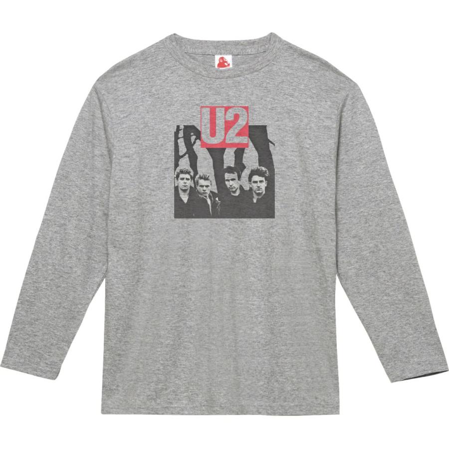 U2 音楽Tシャツ ロックTシャツ バンドTシャツ 長袖Tシャツ ロング