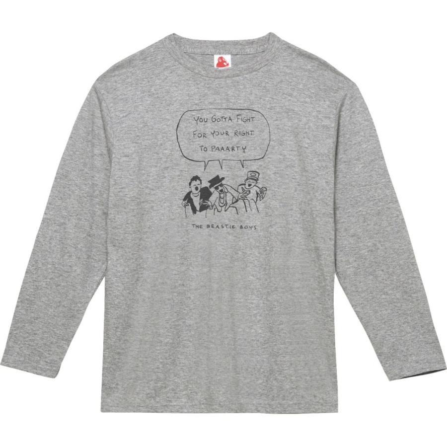 Beastie Boys グレー長袖Tシャツ　grand  THE BEASTIE BOYS 音楽Tシャツ ロックTシャツ バンドTシャツ 長袖T
