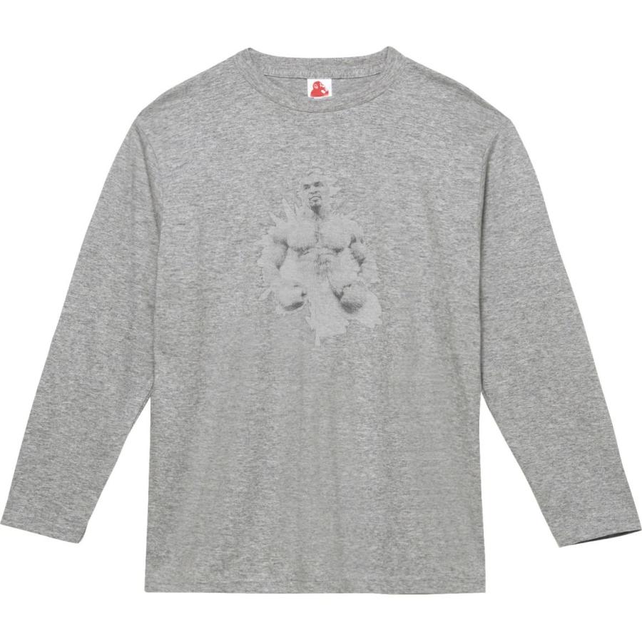 マイクタイソン 線画 デザイン・アート 長袖Tシャツ ロングスリーブ 