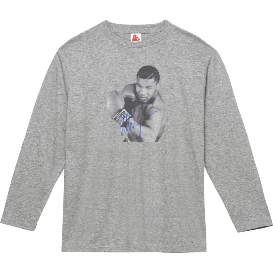 マイクタイソン デザイン・アート 長袖Tシャツ ロングスリーブ グレー 