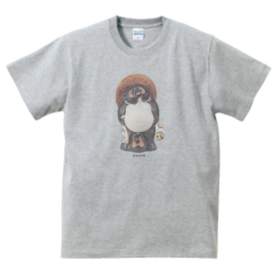 信楽焼の狸 おもしろ バカ Tシャツ グレー G Omo14 うえきたや 通販 Yahoo ショッピング