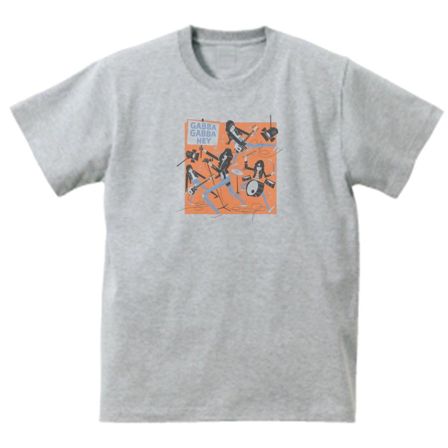 ラモーンズ Ramones 音楽Tシャツ ロックTシャツ バンドTシャツ グレー
