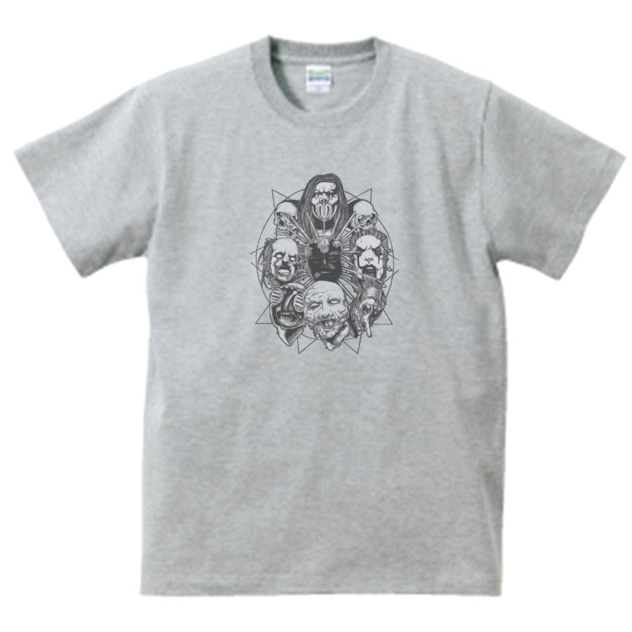 Slipknot 音楽Tシャツ ロックTシャツ バンドTシャツ グレー : うえきた 