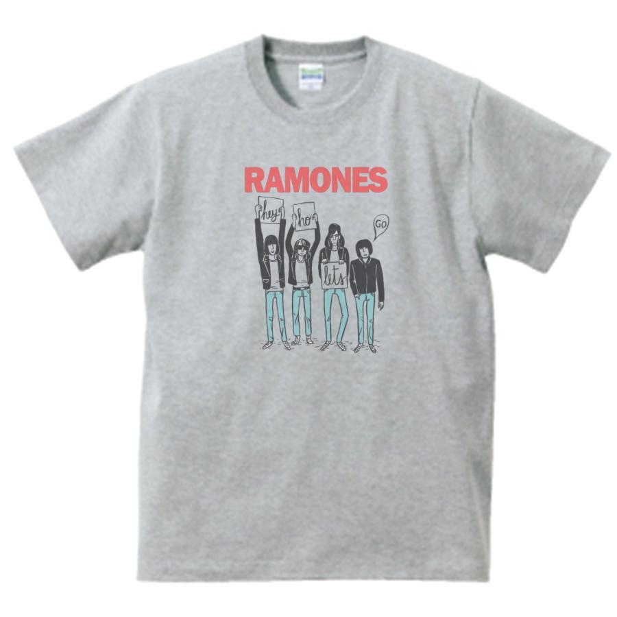 RAMONES ラモーンズ 音楽Tシャツ ロックTシャツ バンドTシャツ グレー