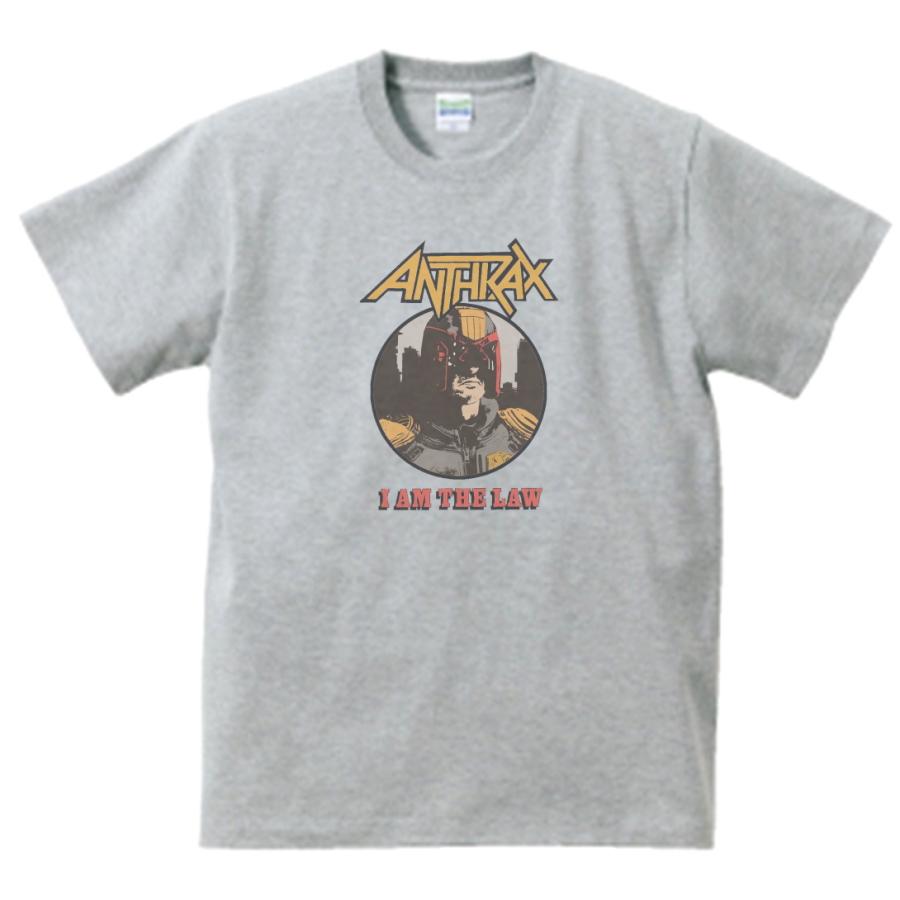 ANTHRAX Tシャツ グレー 悪魔デザイン XL ANTHRAX 音楽Tシャツ ロックT