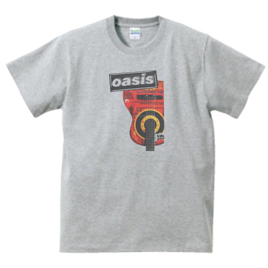 オアシス oasis 音楽Tシャツ ロックTシャツ バンドTシャツ グレー