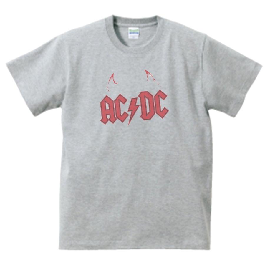 音楽Tシャツ ロックTシャツ バンドTシャツ AC/DC グレー : うえきたや