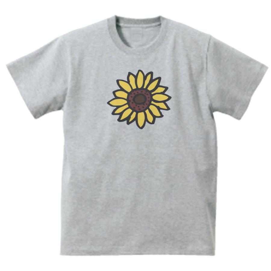 ひまわり デザイン・アート Tシャツ グレー : うえきたや - 通販