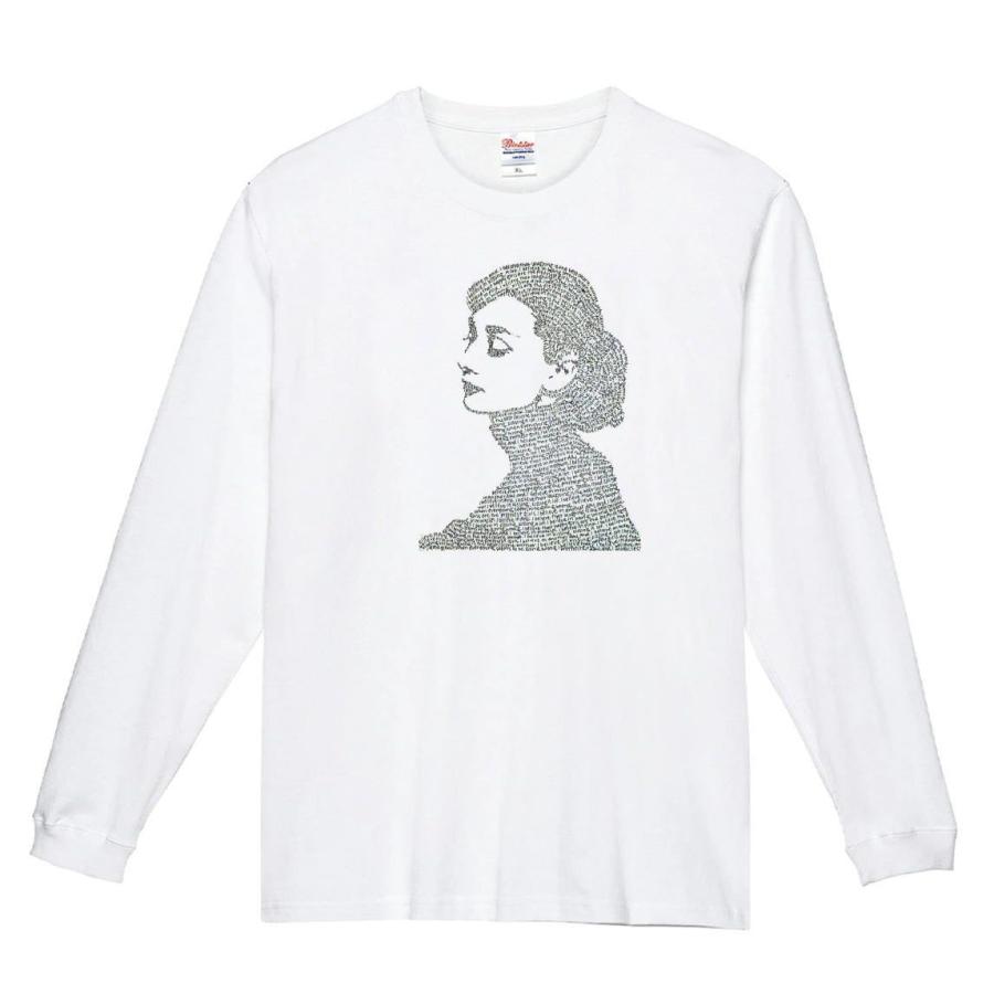 オードリーヘップバーン 長袖Tシャツ ロングスリーブ リブ付き ハイ