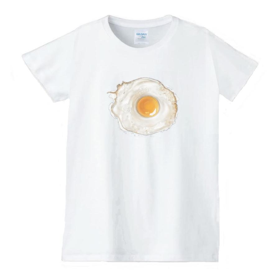目玉焼き 食べ物 野菜 スイーツ Tシャツ 白 レディース 女性用 Jts50 Jts50 うえきたや 通販 Yahoo ショッピング