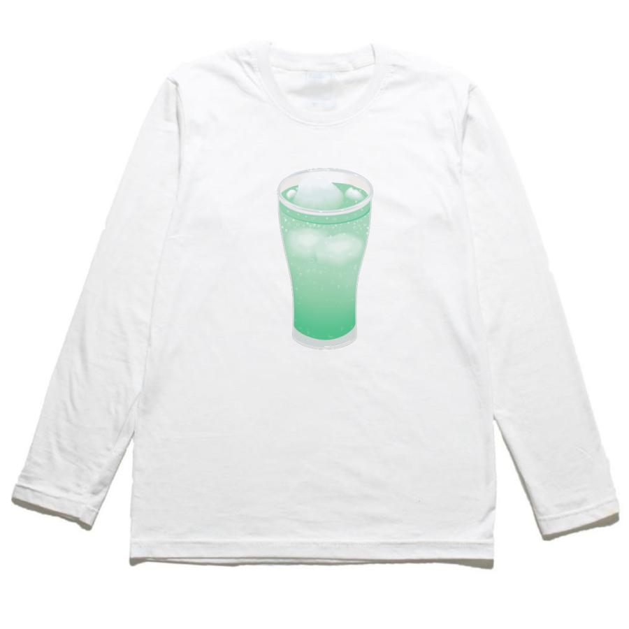 クリームソーダ おもしろデザイン 長袖Tシャツ ロングスリーブ 