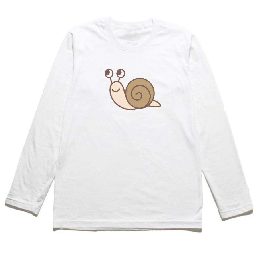 カタツムリ おもしろデザイン 長袖Tシャツ ロングスリーブ : うえきた 
