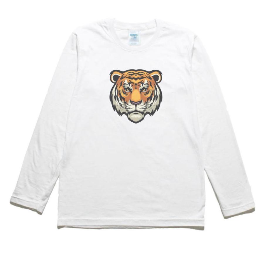 トラ 虎 動物・生き物 長袖Tシャツ ロングスリーブ : うえきたや