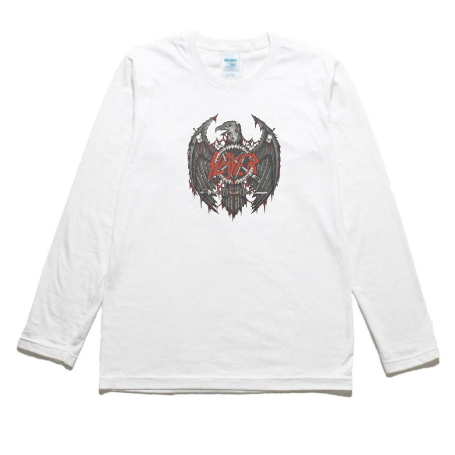 SLAYER 音楽Tシャツ ロックTシャツ バンドTシャツ 長袖Tシャツ ロング 